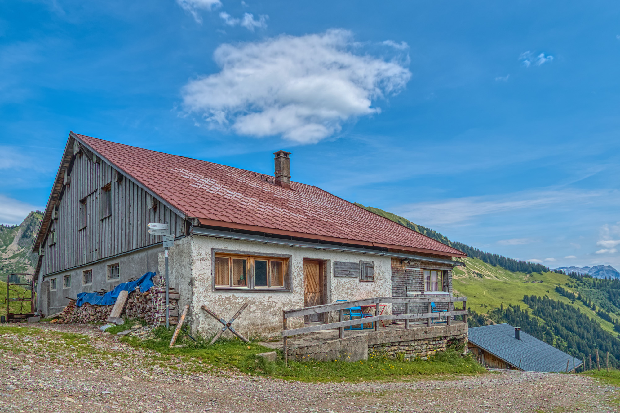 Alphütte auf der Seraalpe