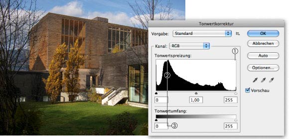 Bild und Histogramm