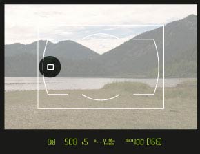 Spotmessung auf dunklen Bereich