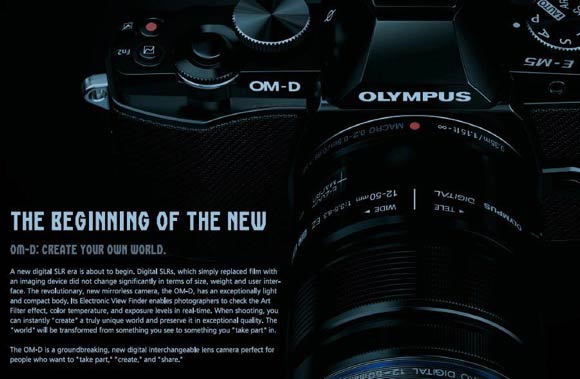 Olympus OM D brochure