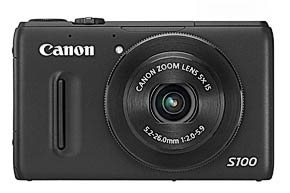 Canon S100 FRT HOR BLK