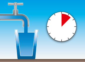 Wasserventil offen